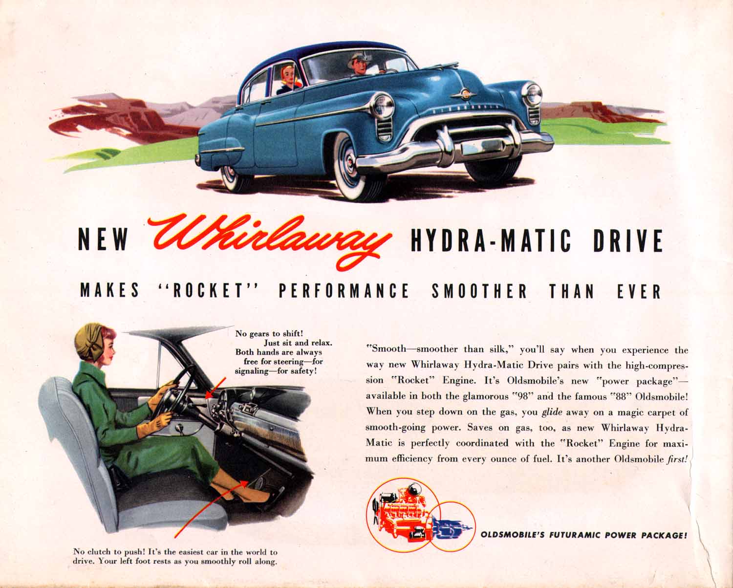 1950 Oldsmobile Motor Cars Foldout Page 6